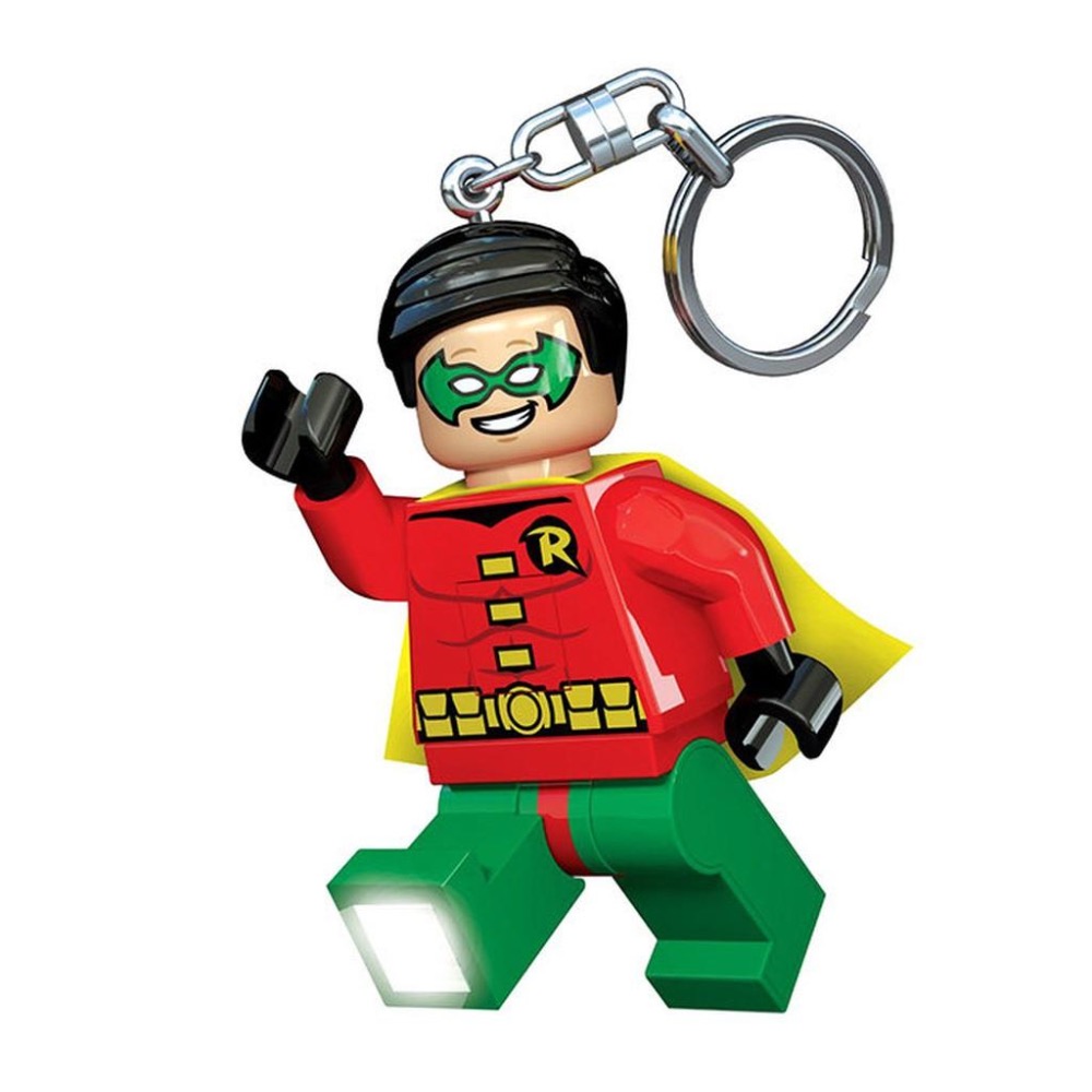 [大王機器人創作中心] LEGO 樂高積木  蝙蝠俠-羅賓 LED 鑰匙圈 盒裝 DC  Robin-細節圖2
