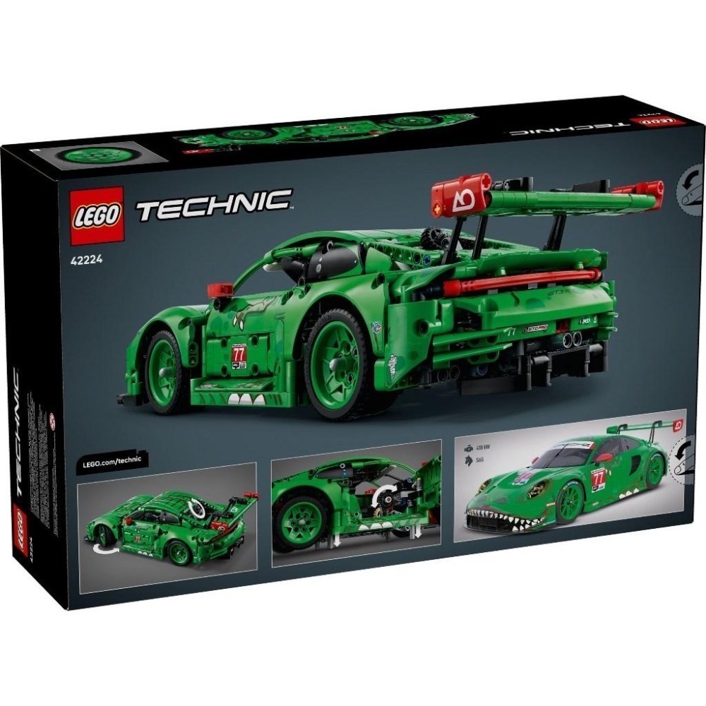 [大王機器人] LEGO 42224 Porsche 911 GT3 R REXY AO Racing 賽車 樂高 科技-細節圖5