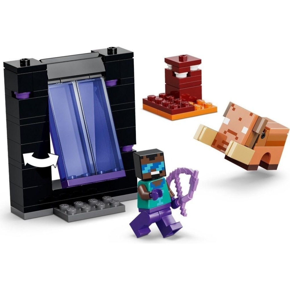 [大王機器人] LEGO 21584 地獄和終界傳送門之旅 樂高® Minecraft LEGO®-細節圖4