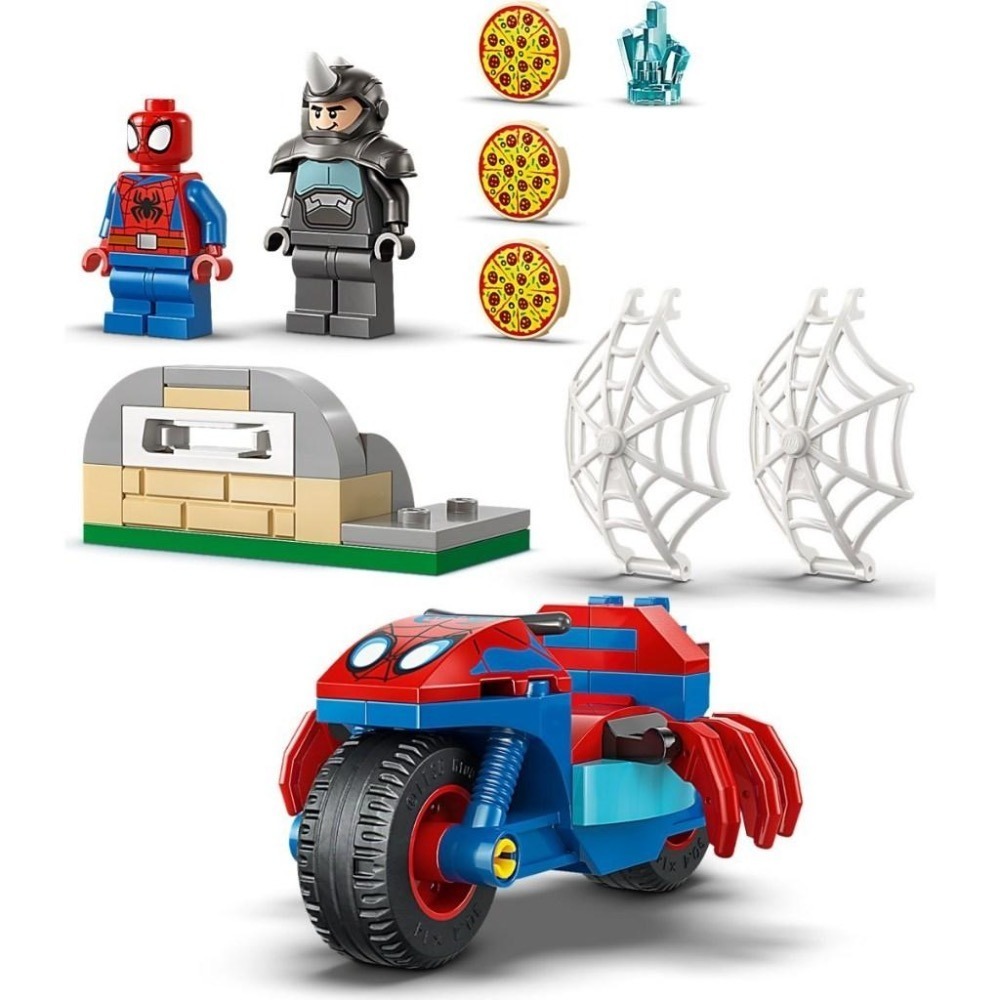 [大王機器人] LEGO 11206 蜘蛛人騎摩托車大戰犀牛人 樂高®  Spidey系列 4+-細節圖3