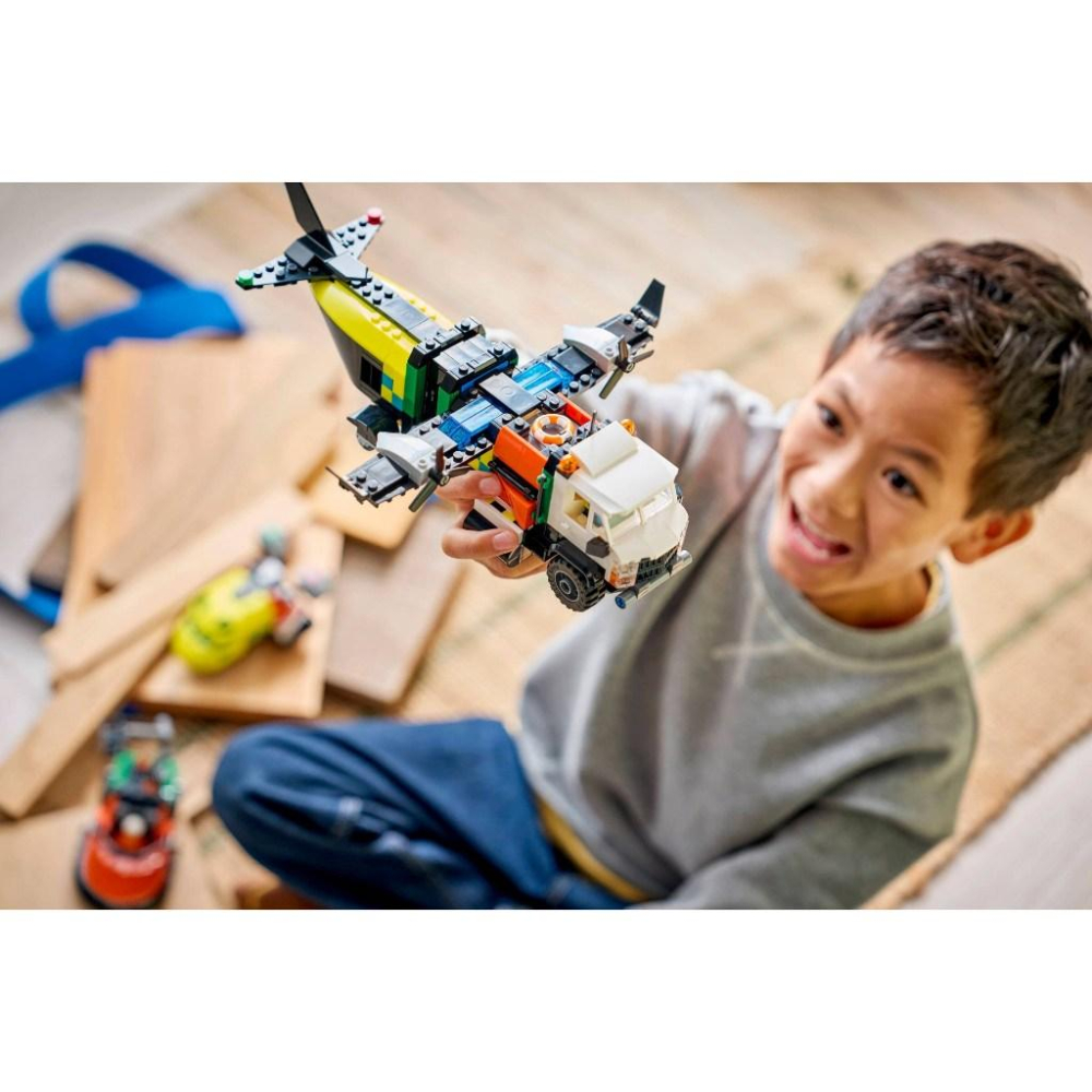 [大王機器人] LEGO 60505 飛機、作業車和氣墊船混搭套裝 樂高® 城市 LEGO® City系列 零件數：99-細節圖3