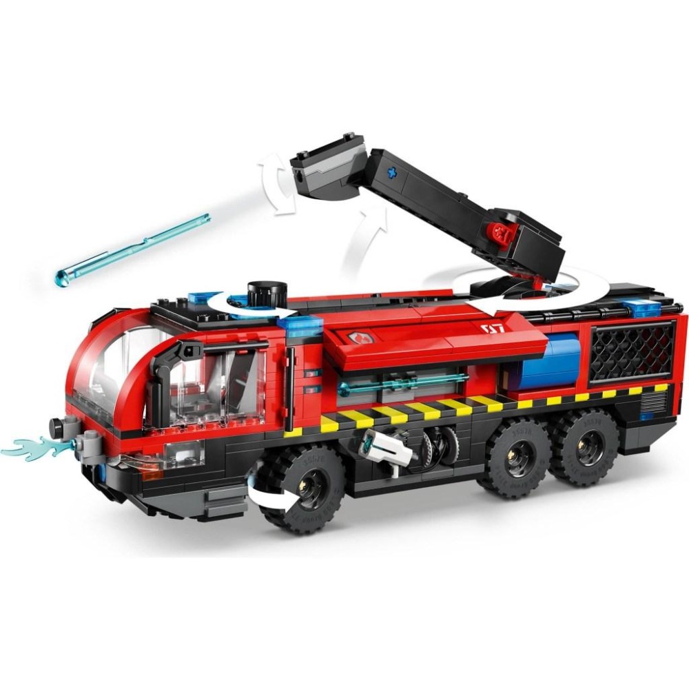 [大王機器人] LEGO 60499 機場消防車 樂高® 城市 LEGO® City系列 零件數：691-細節圖4