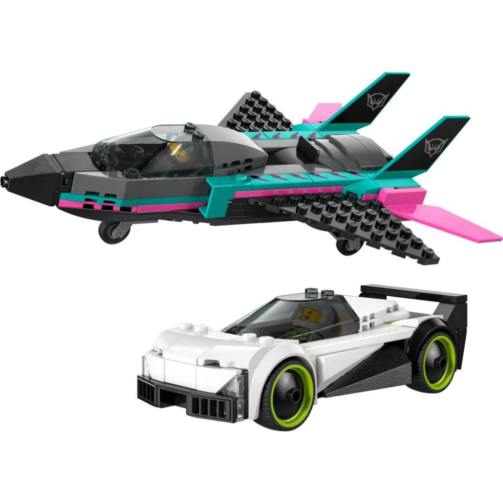 [大王機器人] LEGO 60489 噴射機 vs. 汽車 樂高® 城市 LEGO® City系列 零件數：259-細節圖4