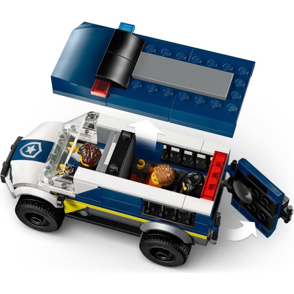 [大王機器人] LEGO 60479 警用囚車 樂高® 城市 LEGO® City系列 零件數：198-細節圖4