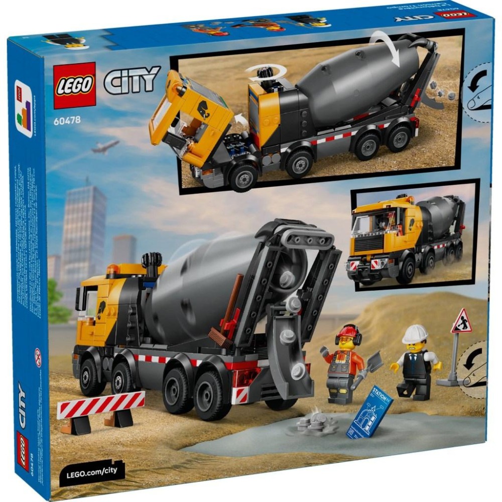 [大王機器人] LEGO 60478 混凝土攪拌車 樂高® 城市 LEGO® City系列 零件數：371-細節圖6