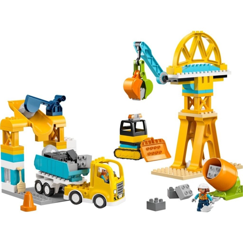 [大王機器人] LEGO 10476 3 合 1 工地和車輛 樂高® 得寶 LEGO® Duplo系列 零件數：84-細節圖2