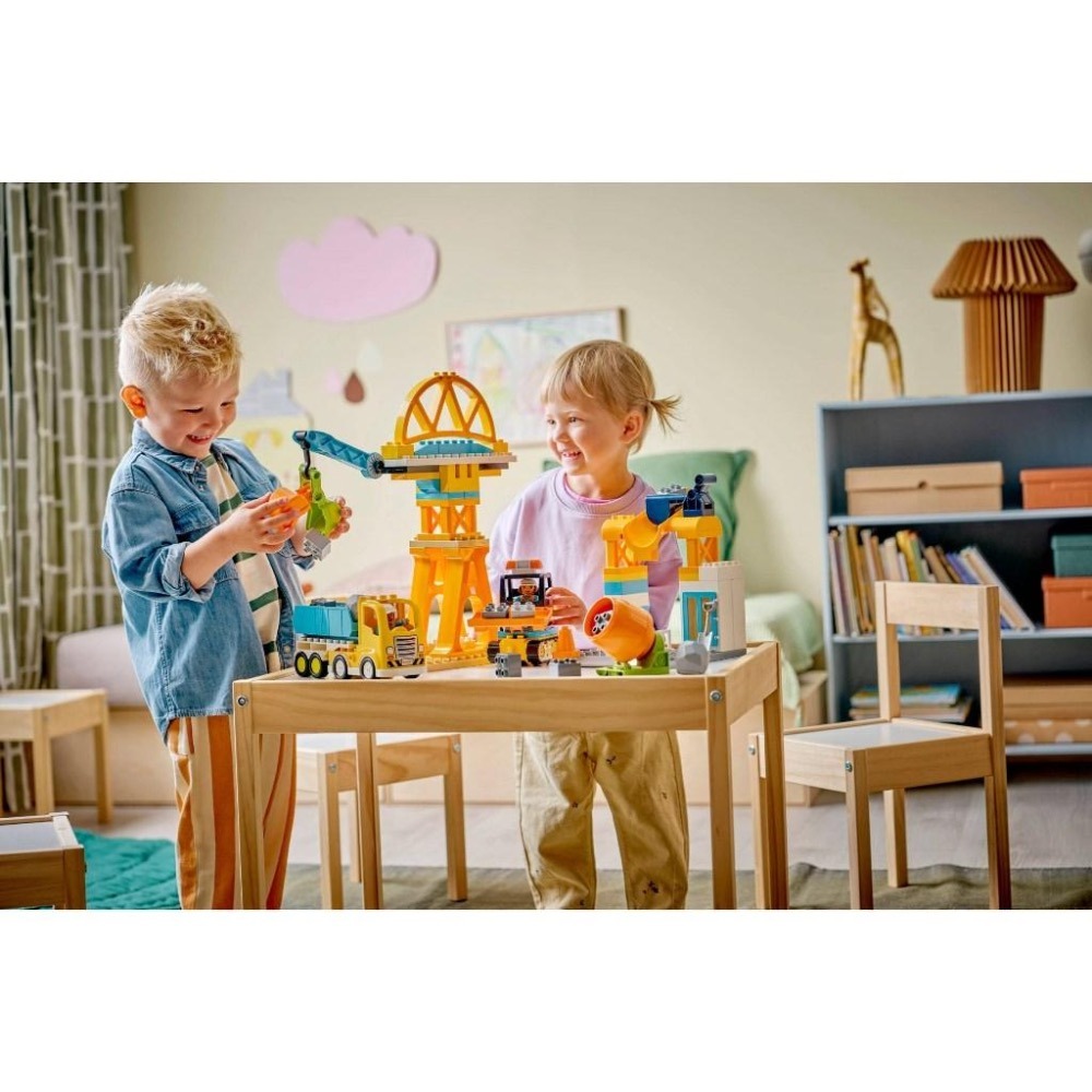 [大王機器人] LEGO 10476 3 合 1 工地和車輛 樂高® 得寶 LEGO® Duplo系列 零件數：84-細節圖4