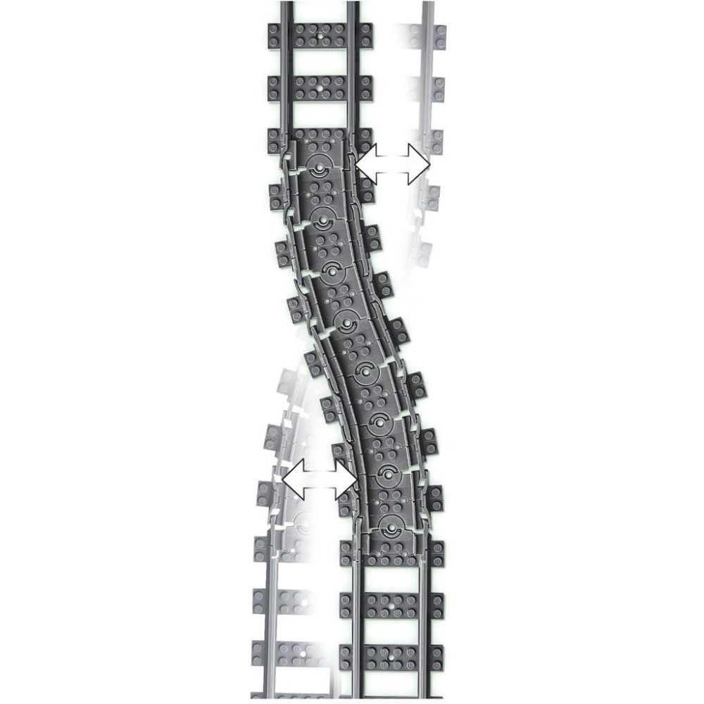 [大王機器人] LEGO 樂高 60205  城市系列 軌道和彎道 積木 玩具 火車用鐵軌-細節圖3