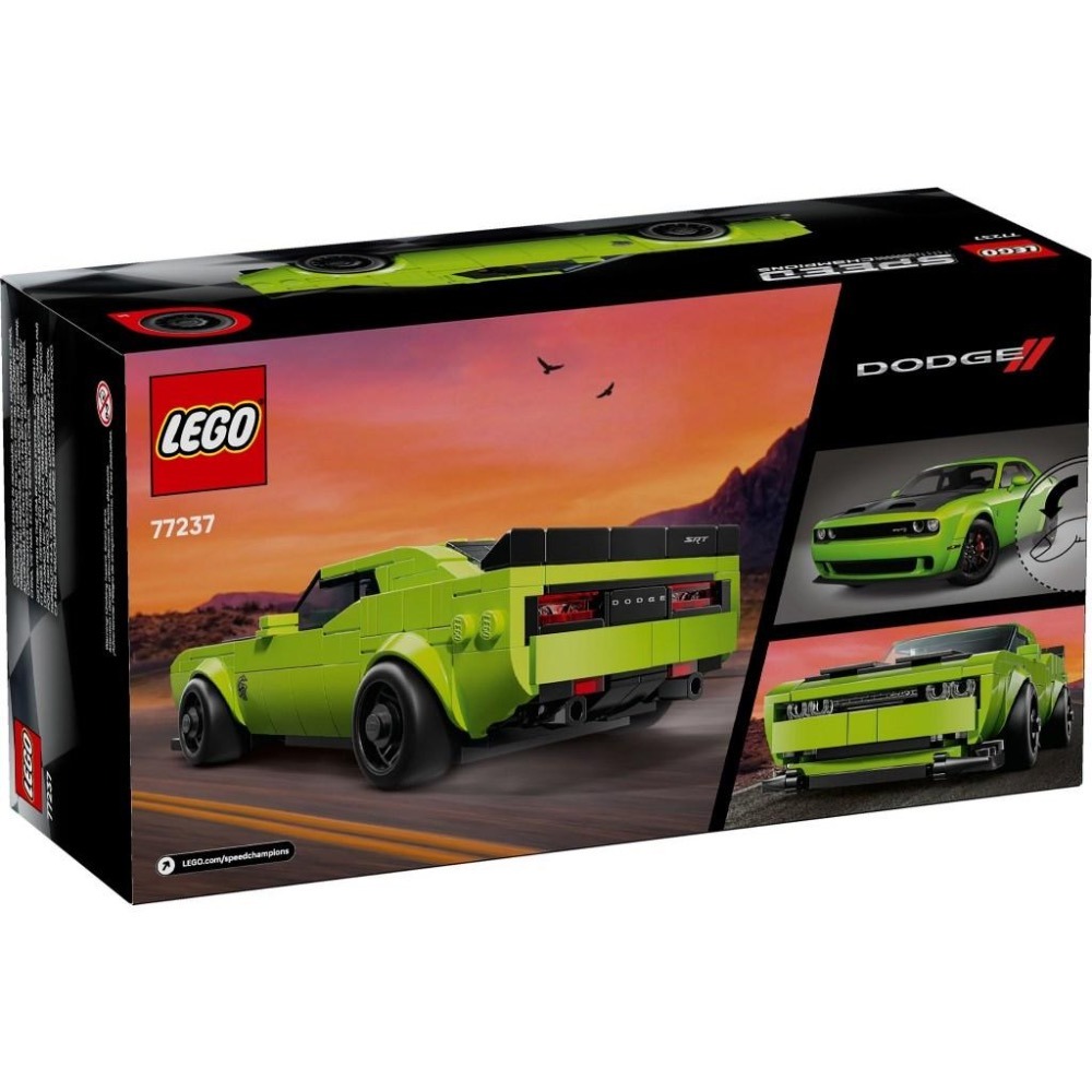 [大王機器人] LEGO 77237 道奇 Dodge Challenger SRT Hellcat 跑車  Speed-細節圖3