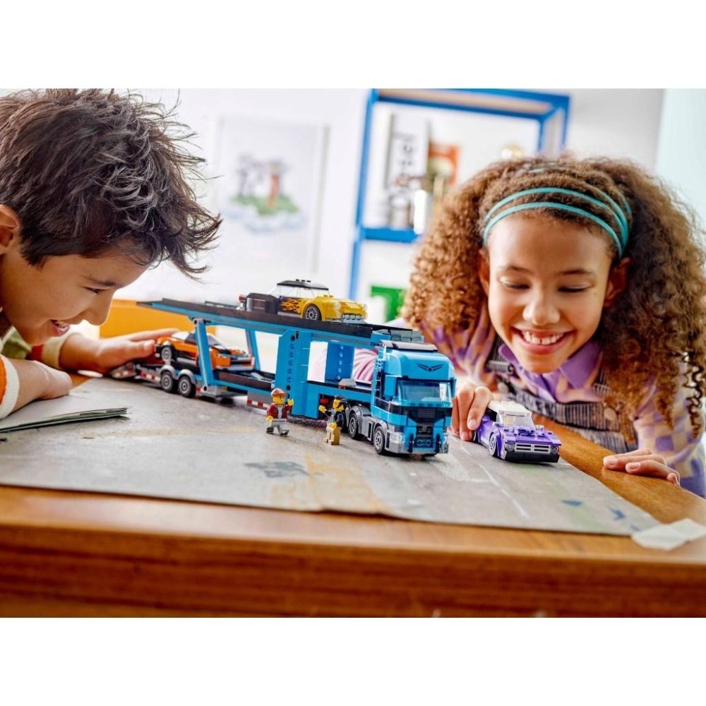 [大王機器人] 樂高 LEGO 60408 City 汽車運輸車和跑車-細節圖7