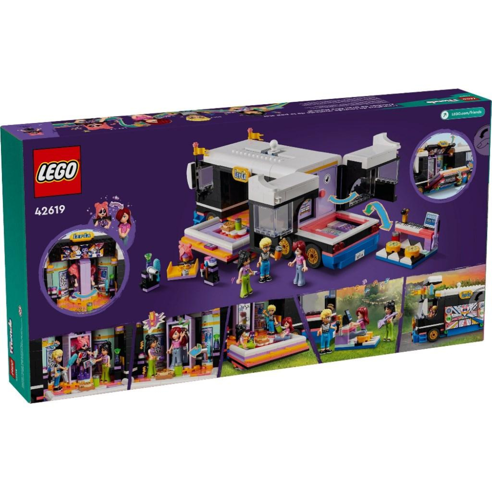 [大王機器人] 樂高 LEGO 42619 Friends-流行巨星音樂巡演巴士 好朋友系列-細節圖5