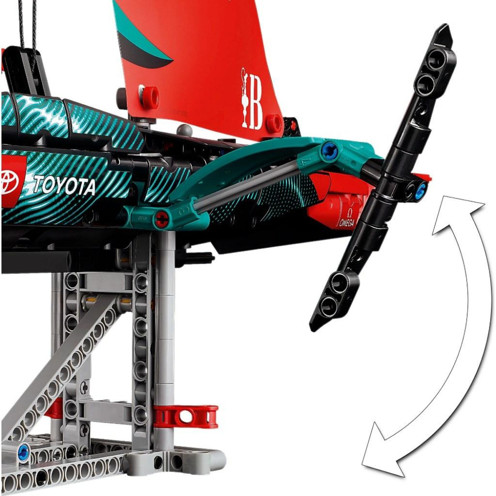 [大王機器人] 樂高 LEGO 42174 科技系列 阿聯酋航空紐西蘭隊 AC75 單體水翼帆船-細節圖7