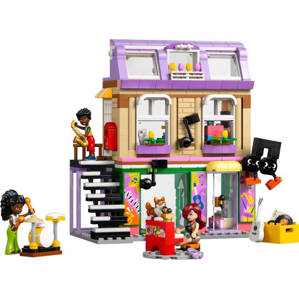 [大王機器人] 樂高 LEGO 42653 樂器行和公寓 樂高® 好朋友 LEGO® Friends系列 零件數：483-細節圖2