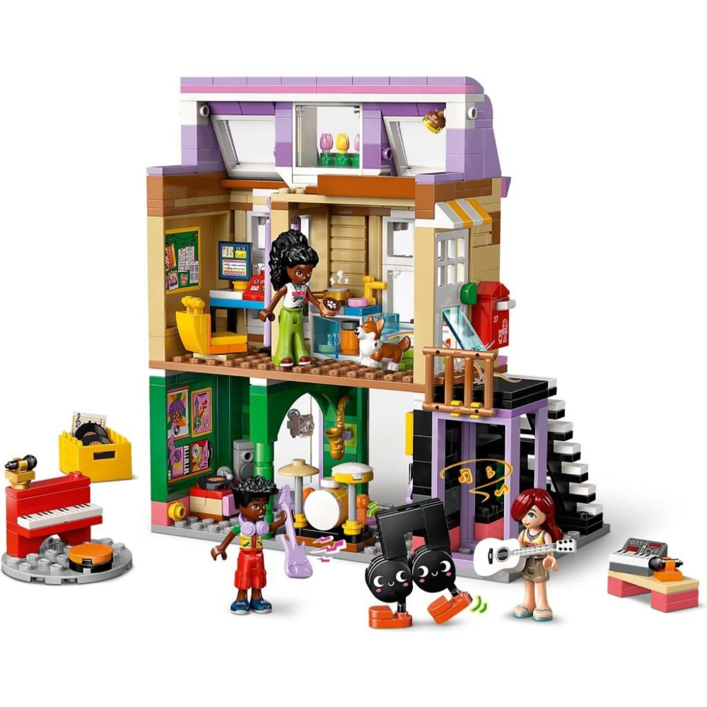 [大王機器人] 樂高 LEGO 42653 樂器行和公寓 樂高® 好朋友 LEGO® Friends系列 零件數：483-細節圖3