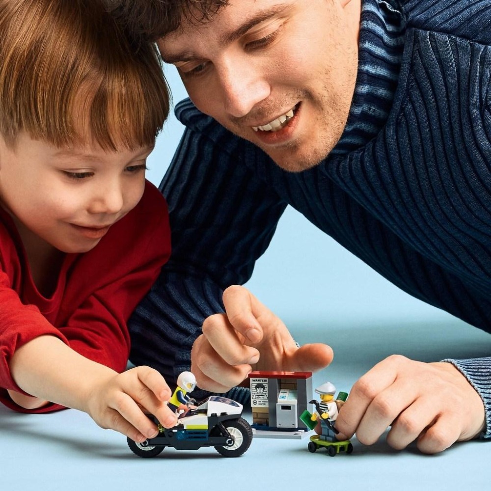[大王機器人] LEGO 60455 警用摩托車追逐戰 樂高® 城市 LEGO® City系列 零件數：65-細節圖4