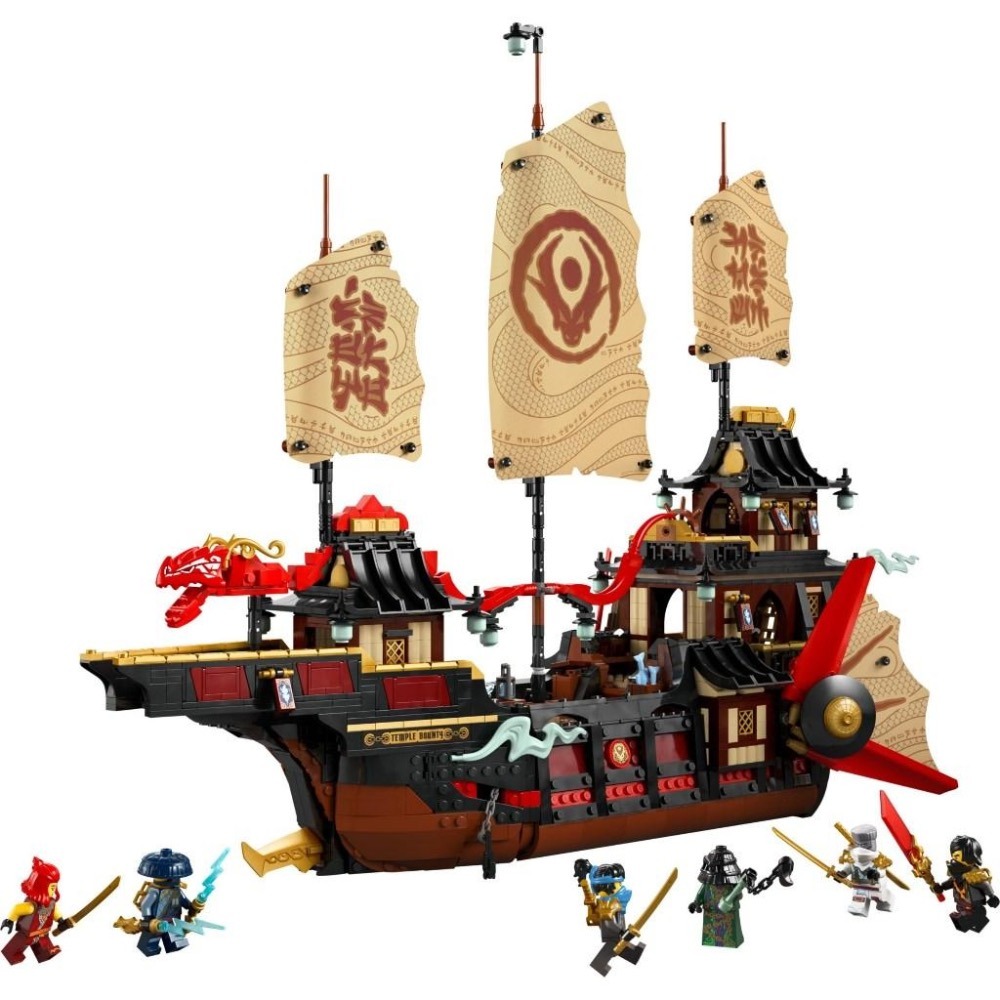 [大王機器人] LEGO 71848 寺廟賞金號 樂高® 旋風忍者 LEGO® Ninjago系列 零件數：2387-細節圖2
