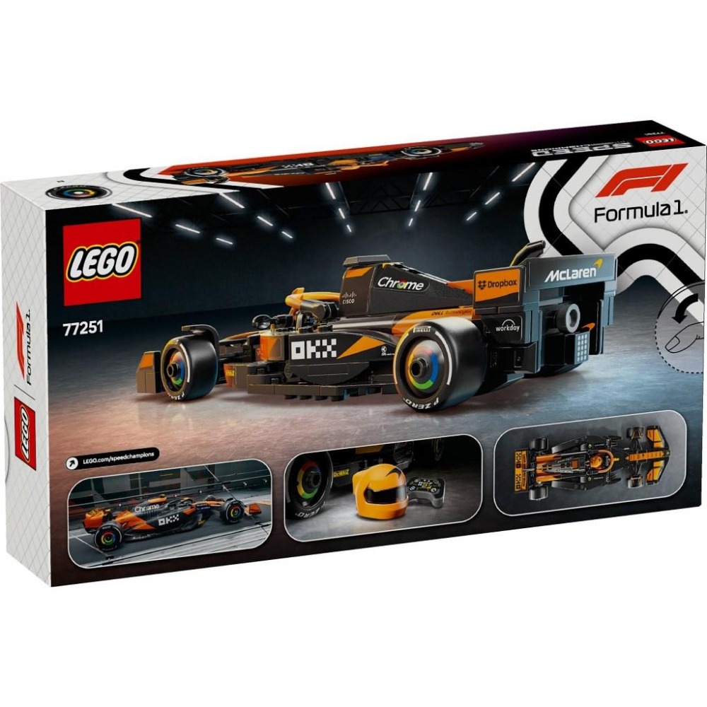 [大王機器人] LEGO 77251 麥拉倫 F1® Team MCL38 Race Car 樂高 極速賽車 SPEED-細節圖3