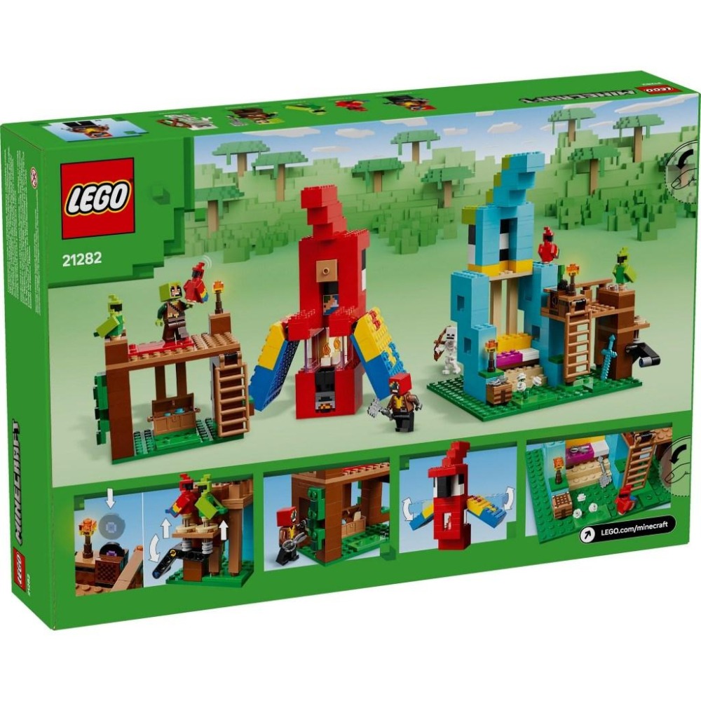 [大王機器人] 樂高 LEGO 21282 鸚鵡屋 LEGO® Minecraft系列  零件數：535-細節圖3
