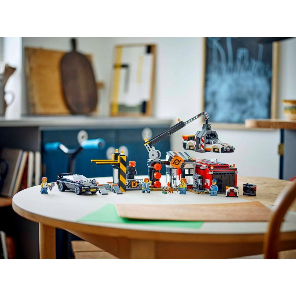 [大王機器人] 樂高 LEGO 60472 廢車場和汽車  CITY 城市系列-細節圖5