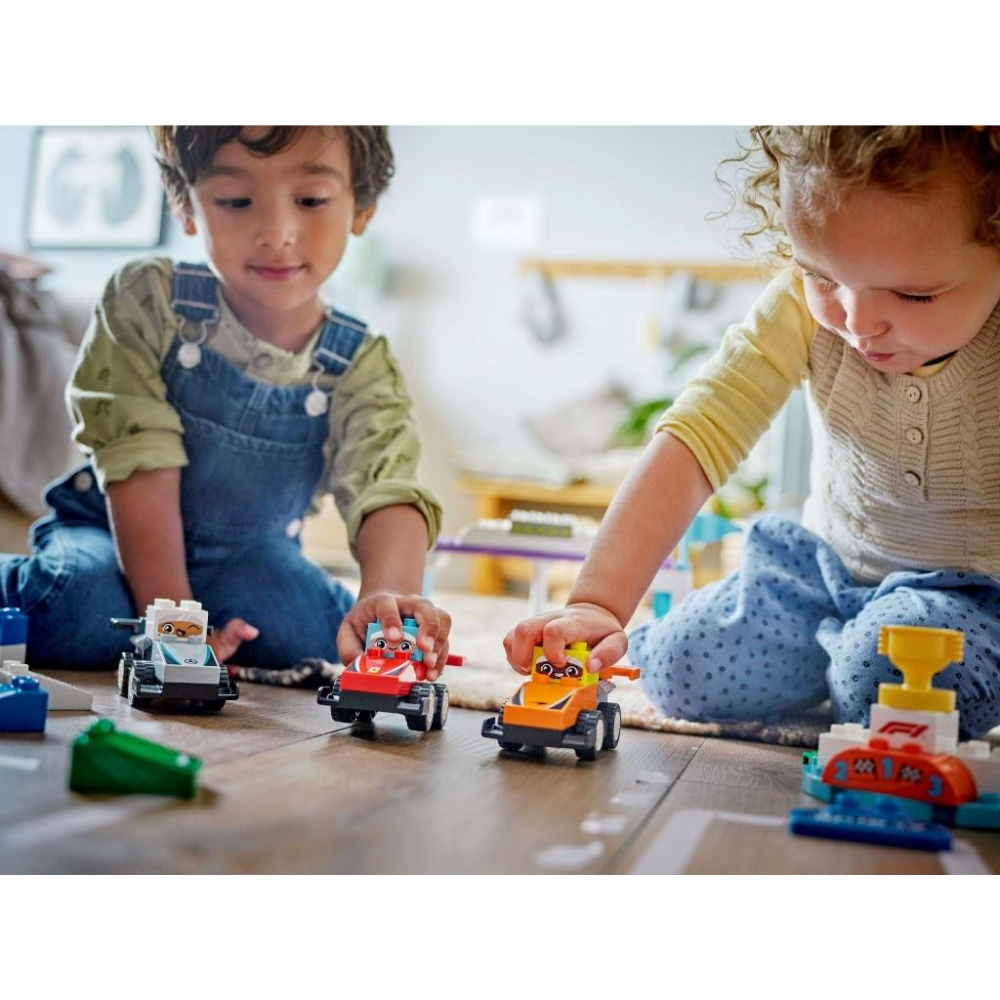 [大王機器人] LEGO 10445 DUPLO-得寶系列 F1® 車隊賽車和賽車手  樂高®DUPLO 系列-細節圖5