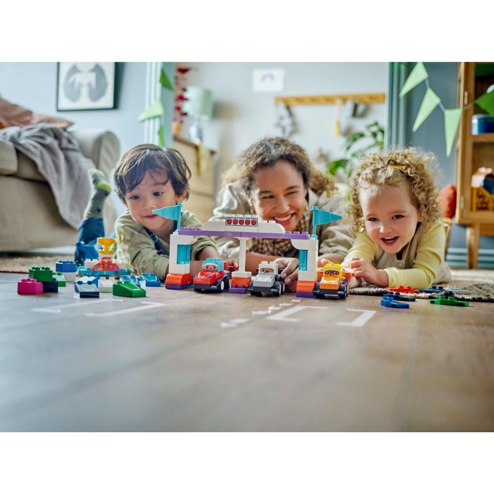 [大王機器人] LEGO 10445 DUPLO-得寶系列 F1® 車隊賽車和賽車手  樂高®DUPLO 系列-細節圖6