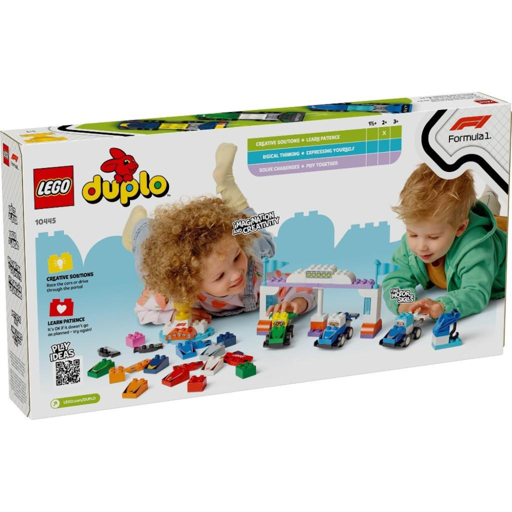 [大王機器人] LEGO 10445 DUPLO-得寶系列 F1® 車隊賽車和賽車手  樂高®DUPLO 系列-細節圖7