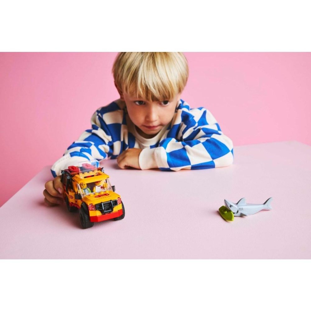 [大王機器人] 樂高 LEGO 60453 救生員海灘救援車  CITY 城市系列-細節圖4