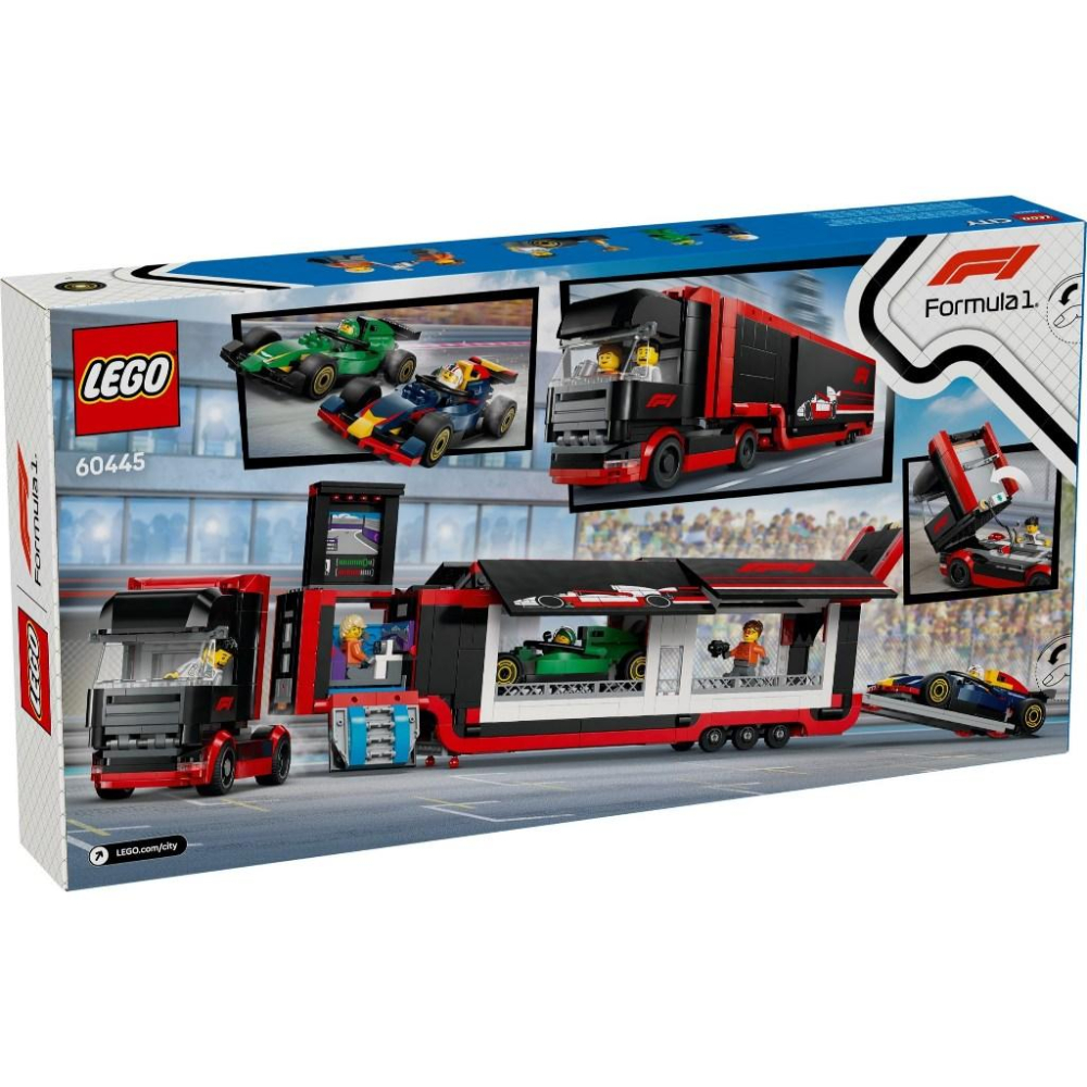 [大王機器人] 樂高 LEGO 60445 F1® 卡車和 RB20 與 AMR24 F1® 汽車 CITY 城市系列-細節圖7