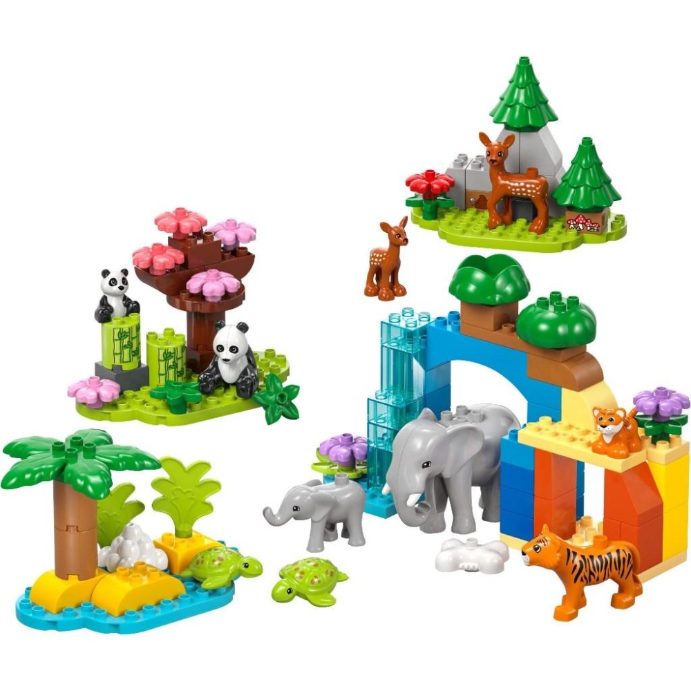 [大王機器人] LEGO 10446 DUPLO-得寶系列 3 合 1 野生動物家庭  樂高®DUPLO 系列-細節圖2