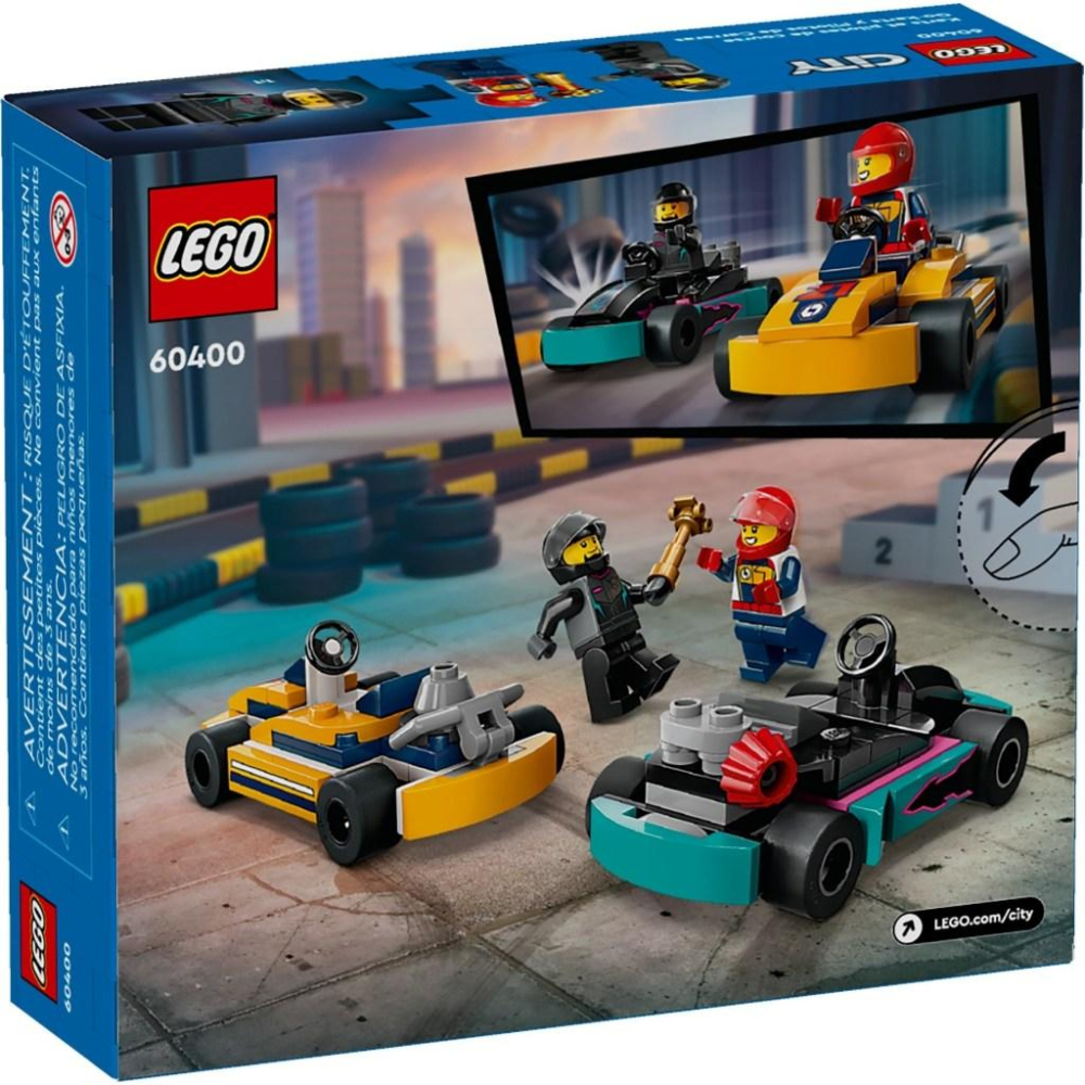 [大王機器人] 樂高 LEGO 60400 City-卡丁車和賽車手 城市系列-細節圖4
