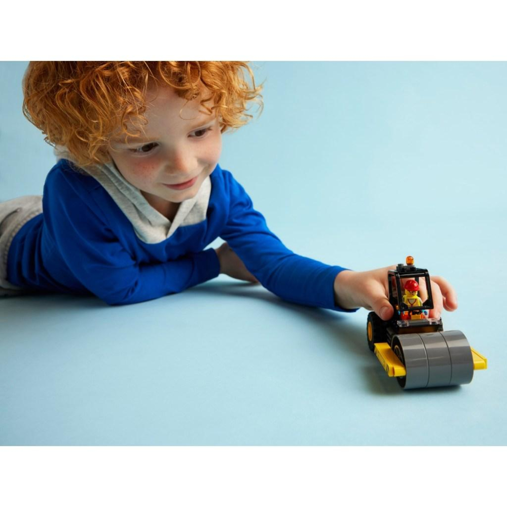 [大王機器人] 樂高 LEGO 60401 City-工程蒸氣壓路機 城市系列-細節圖4