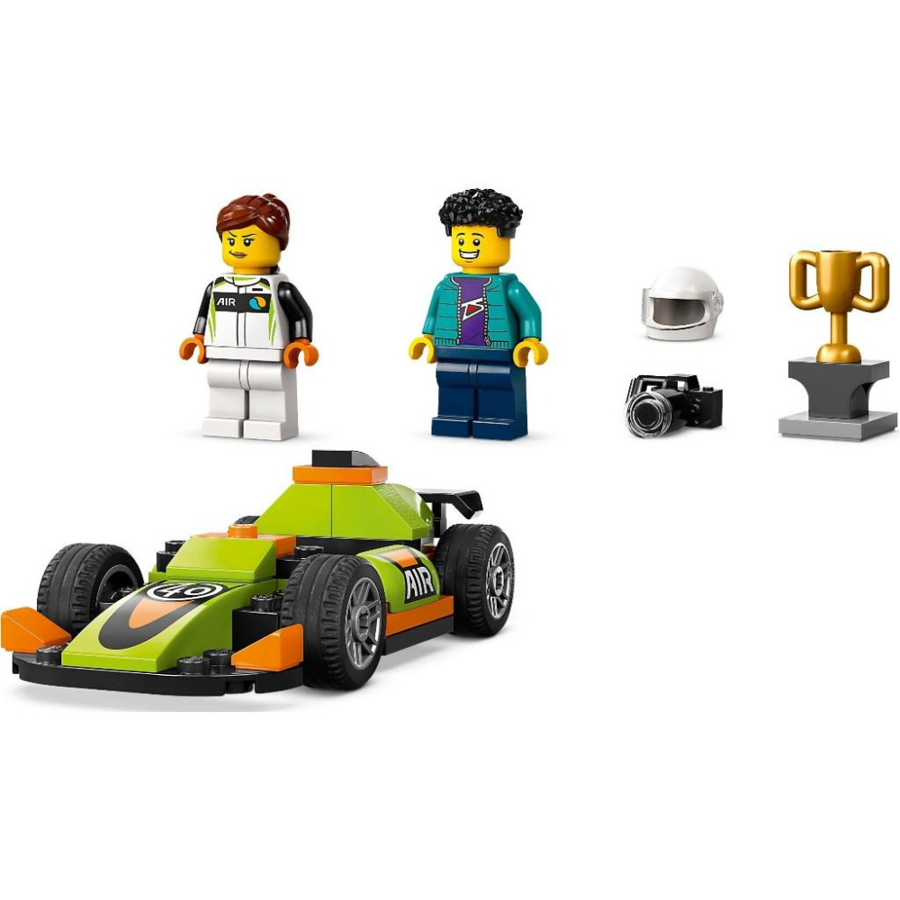 [大王機器人] 樂高 LEGO 60399 City-綠色賽車 城市系列 4+-細節圖3