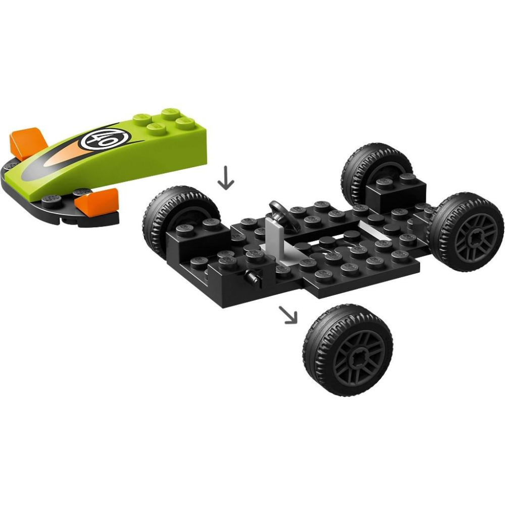 [大王機器人] 樂高 LEGO 60399 City-綠色賽車 城市系列 4+-細節圖4