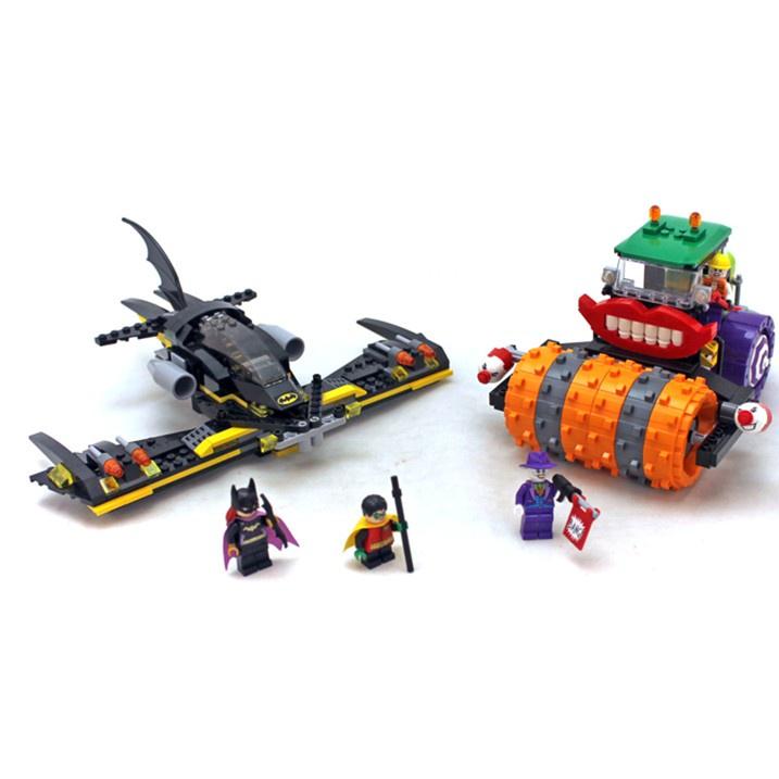 [大王機器人] LEGO 樂高 76013 超級英雄 蝙蝠俠 蝙蝠戰機 小丑壓路機-細節圖2