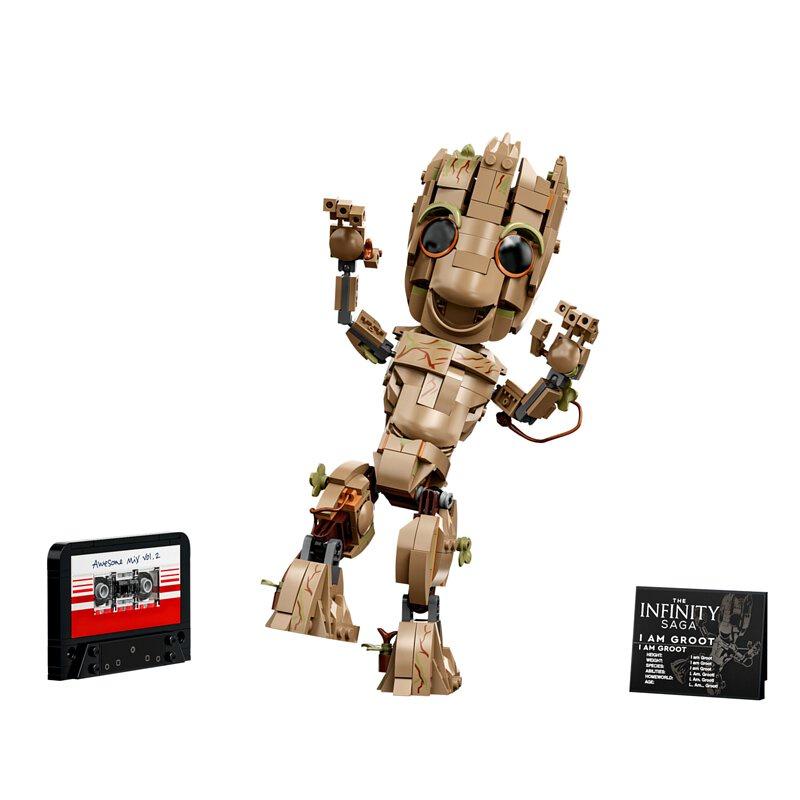 [大王機器人] 樂高 LEGO 76217 我是格魯特 樂高® 超級英雄系列 零件數：476-細節圖2