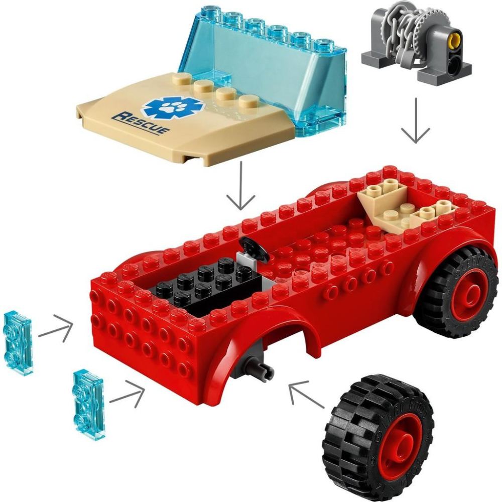 [大王機器人] 樂高 LEGO 60301 城市系列 City 野生動物救援越野車 4+-細節圖7