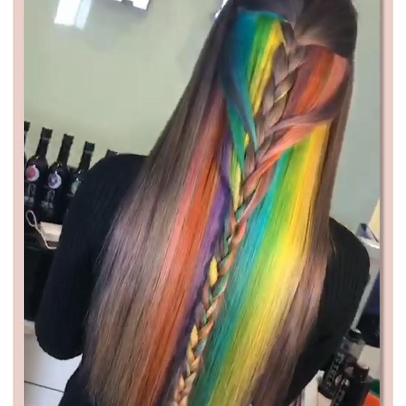 【優惠活動】嘉誠蠟 酸性染 韓式 護髮染 染髮劑 補色洗 清水打蠟 頭髮潮色 鍍膜護理 美髮用品 450ml 護色染-細節圖5