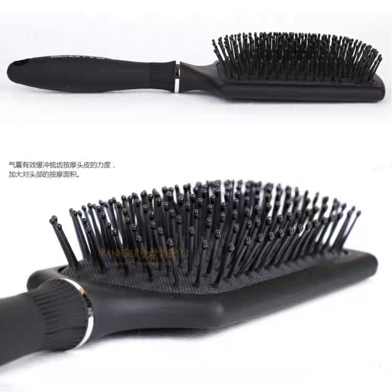 【優惠活動】網紅梳子 健康按摩 氣墊按 美髮專用大板梳 乾溼兩用 防靜電 頭皮按摩梳 黑色 白色 粉色三款 魔法梳-細節圖3