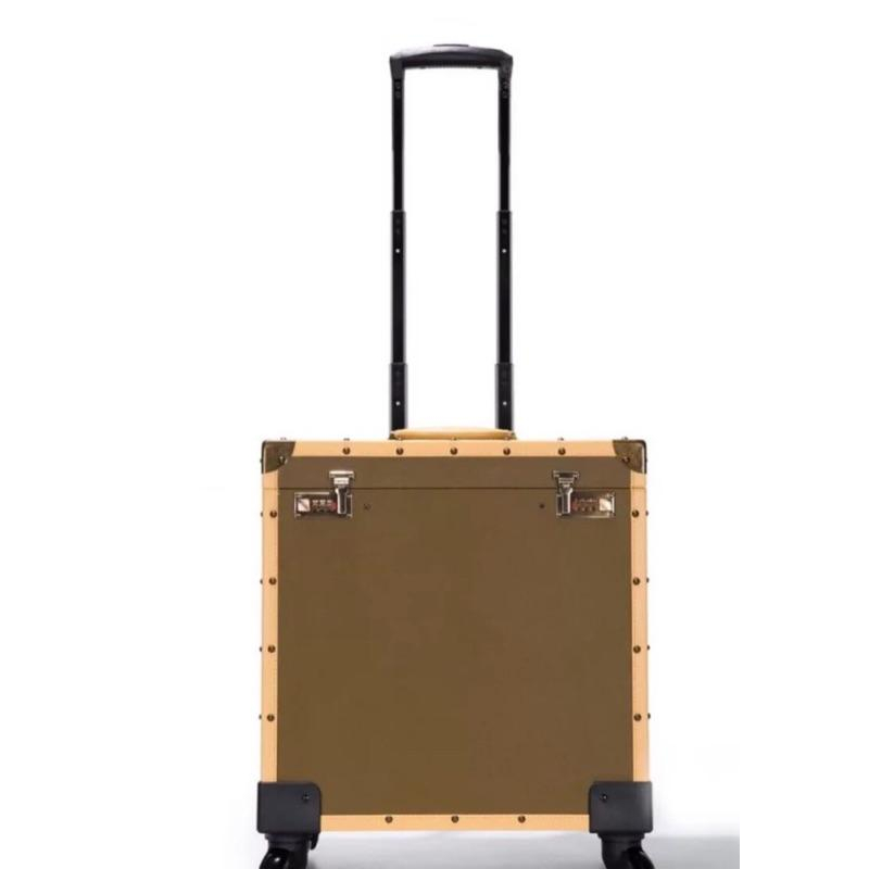 高檔美髮工具箱復古髮型師專用拉桿新款多功能推剪刀剪刀美容工具箱（小型）-細節圖5