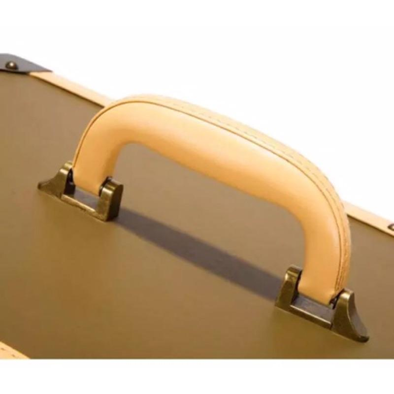 高檔美髮工具箱復古髮型師專用拉桿新款多功能推剪刀剪刀美容工具箱（小型）-細節圖7