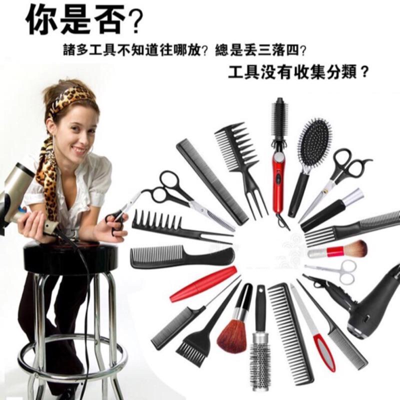 【促銷活動】日本質量潮流高檔 美髮工具箱 復古髮型師專用 拉桿箱 新款多功能推剪剪刀包美容工具盒 美髮工具車-細節圖3