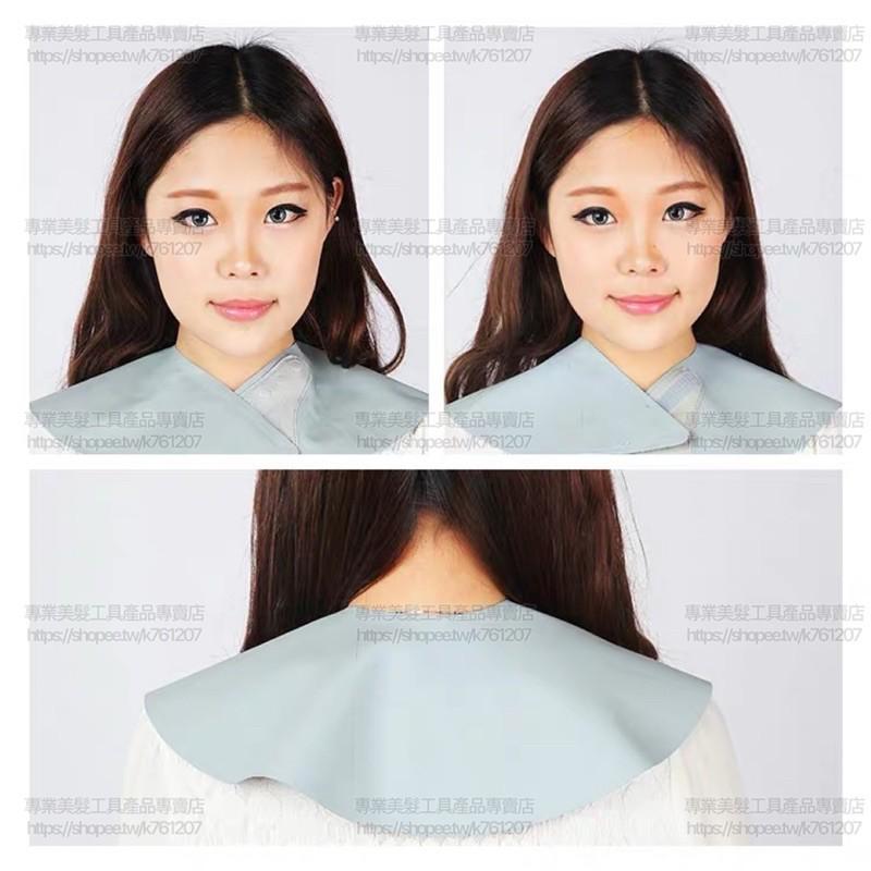 日本設計 NS剪髮墊肩 圍脖披肩 不沾髮 硅膠 磁鐵扣 剪髮圍巾 圓形剪髮墊肩 魔鬼氈 魔鬼沾剪髮墊肩 圍巾 理髮工具-細節圖4