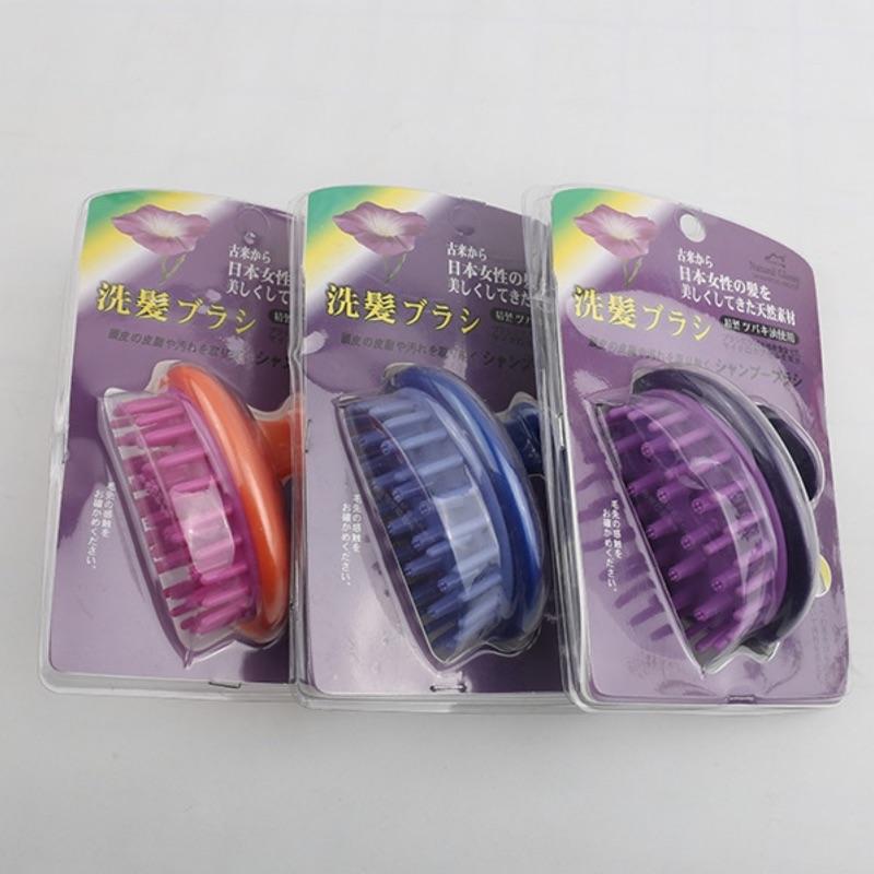 【特惠商品】現貨 日式硅膠 洗頭刷 按摩刷 按摩神器 頭皮 按摩梳 按摩刷子 男女士硅膠洗髮梳 長髮梳子 按摩穴道-細節圖6