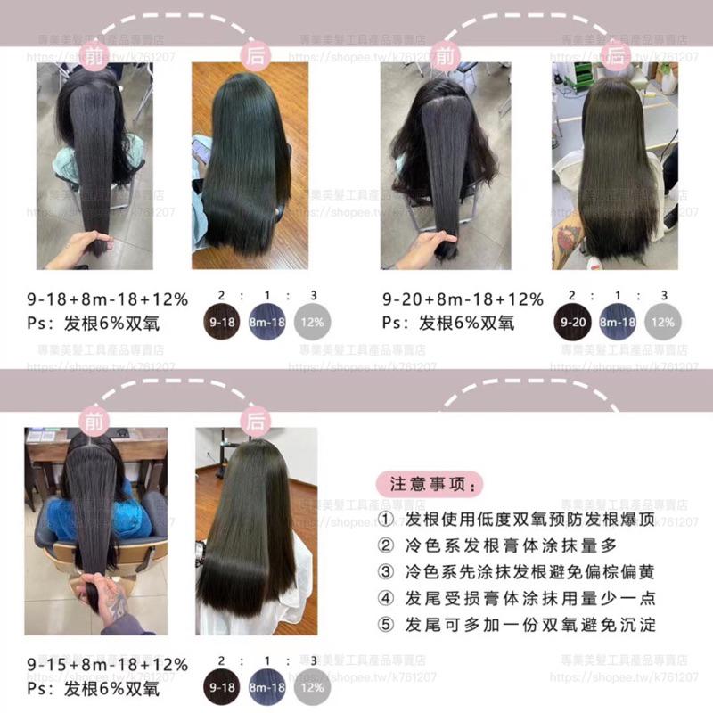 【優惠活動】潮本 潘朵拉 染膏 渣女粉 粉紫色 霧霾藍 抖音藍 鉑金 灰色 無限灰 奶茶色 抖音潮色 美髮沙龍 專業染劑-細節圖9