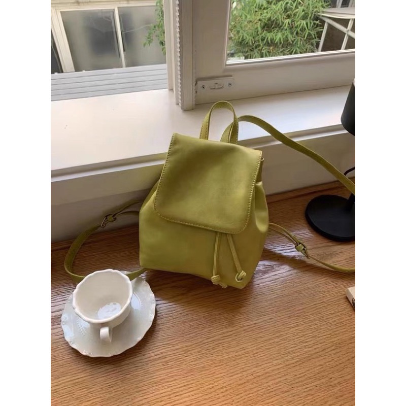 「48H出貨」雙肩背包女2024新款ins簡約高級質感 小眾大容量 小清新 復古背包 小紅書 雙肩包-細節圖2