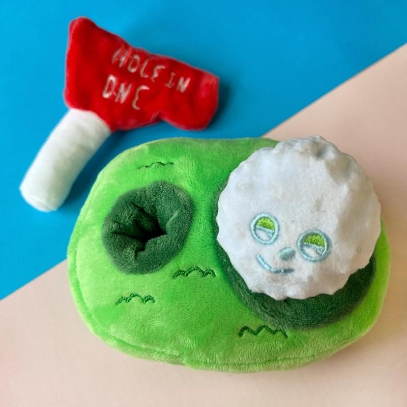 【哈哈選品】嗅聞玩具 高爾夫球狗狗玩具 藏食玩具 發聲玩具 寵物玩具韓國寵物玩具高爾夫球-細節圖4