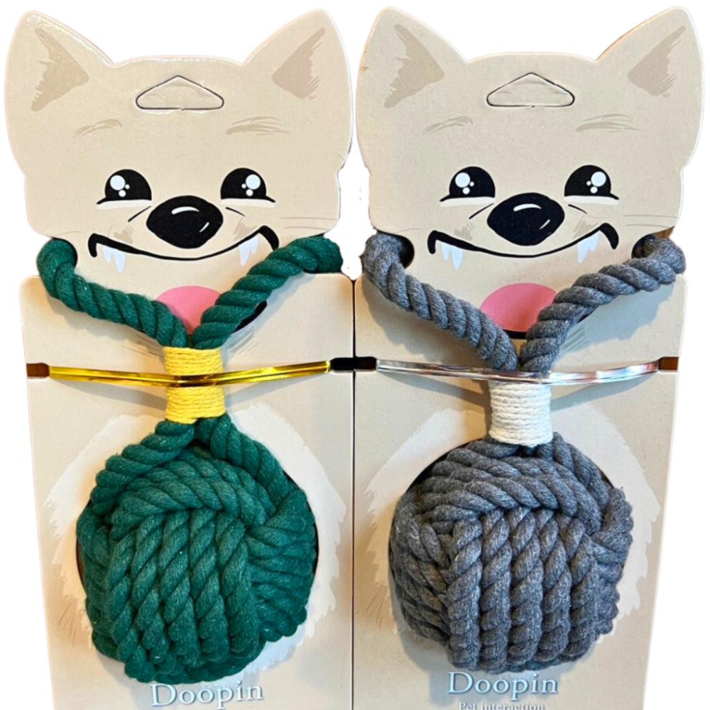 【哈哈選品】Doopin-五股磨牙繩結球買一送一-細節圖2