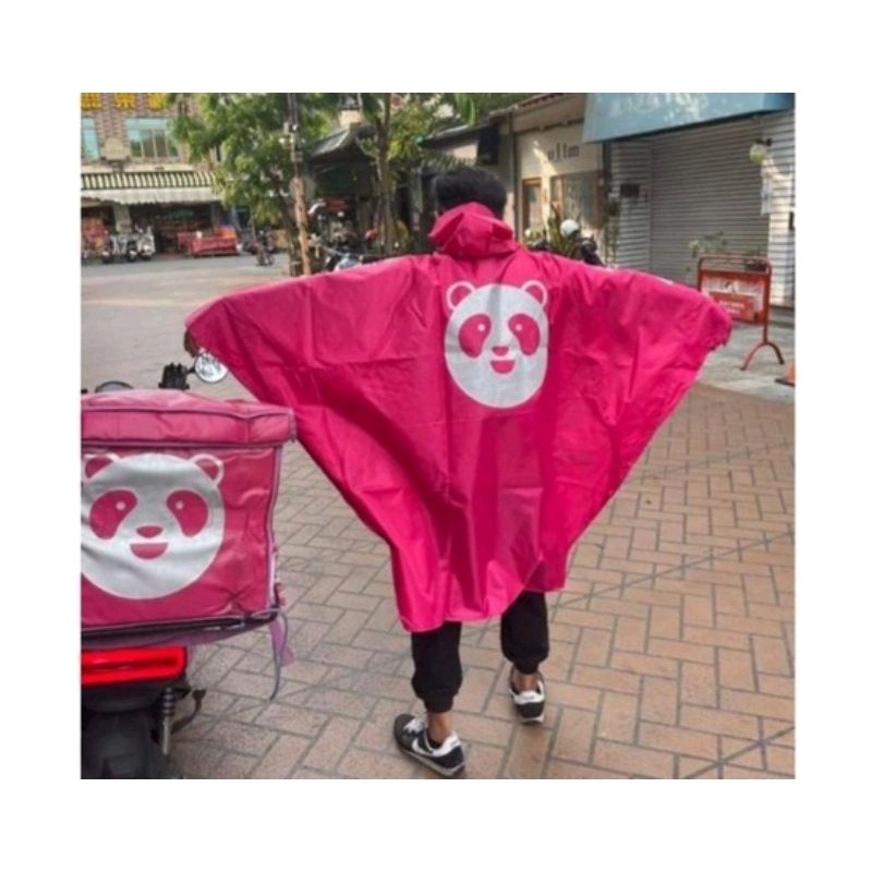 【FoodPanda】熊貓一件式雨衣（台版）-細節圖5