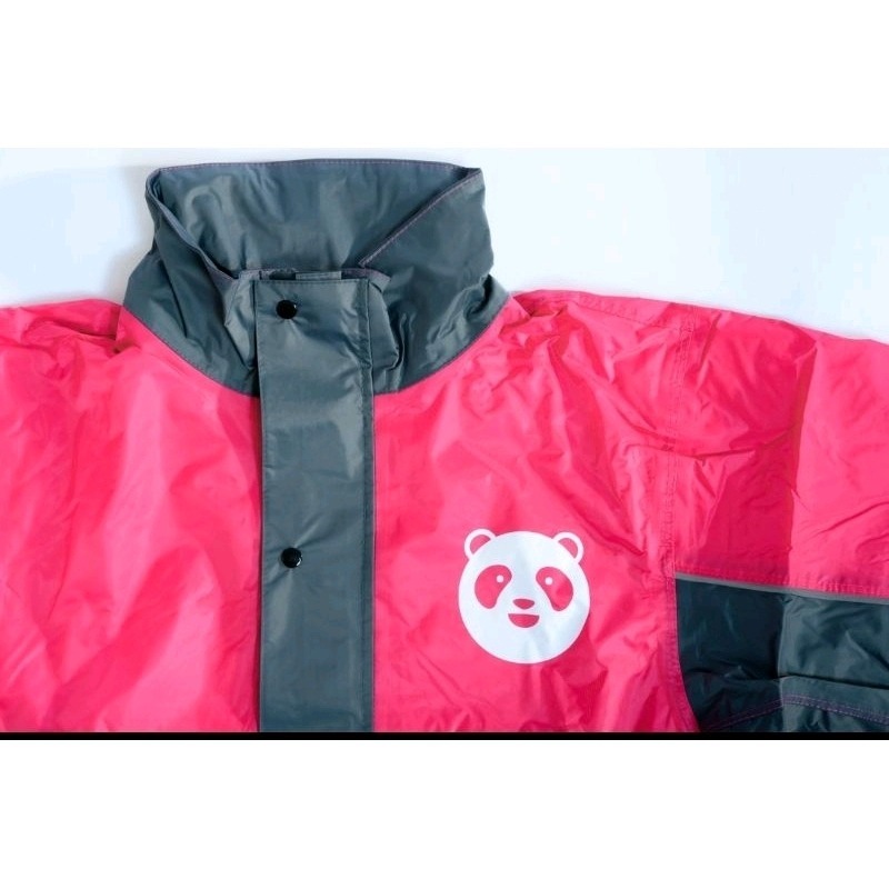 【FoodPanda】熊貓兩截式雨衣（台版）-細節圖4