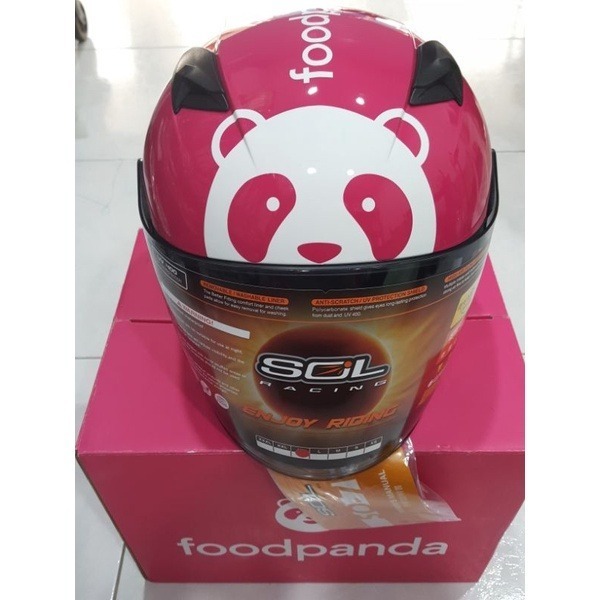 【FoodPanda】熊貓安全帽（一代SOL）-細節圖4